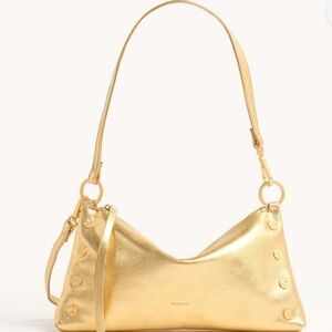 HAMMITT KYLE BAG GALA GOLD/BRUSHED GOLD HAMMERED NWT